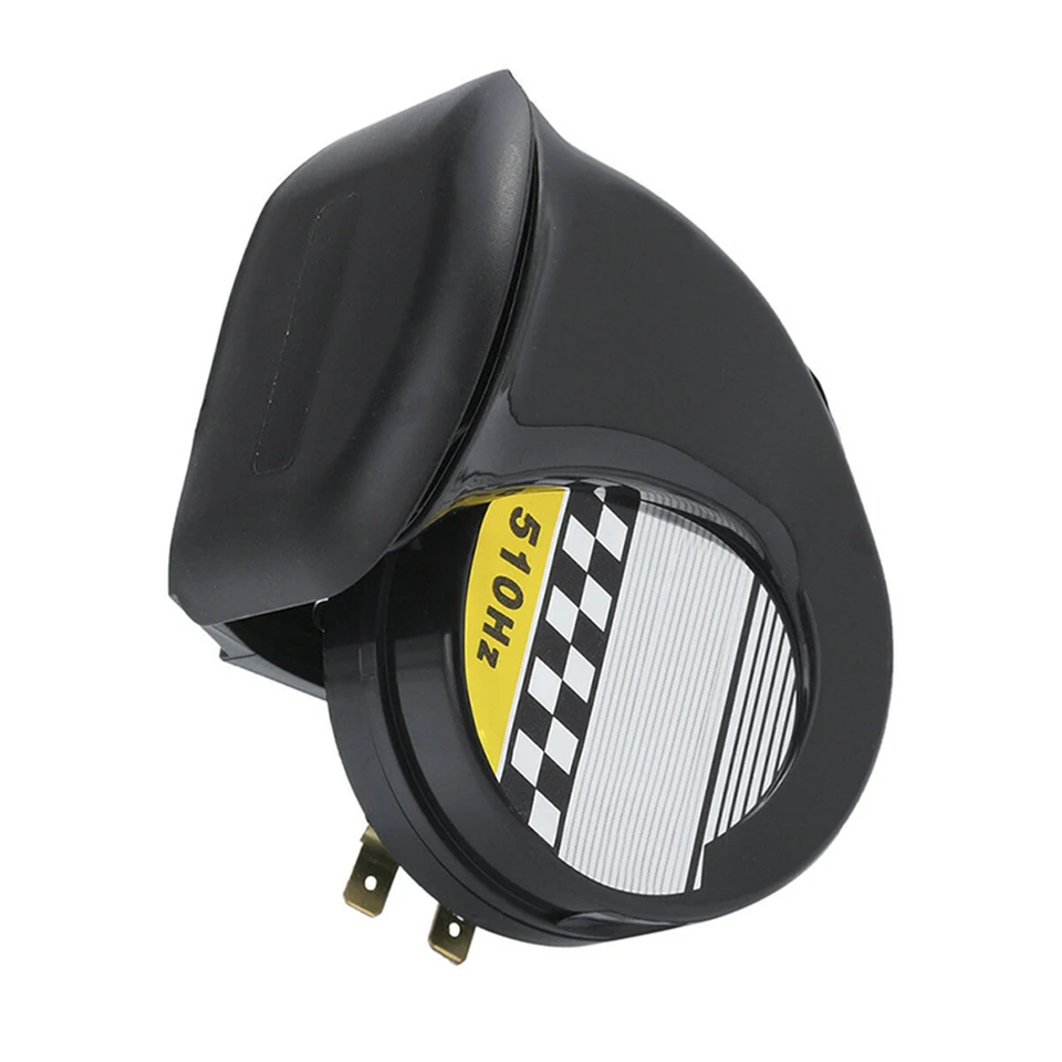 12V Slimák Vzduchový klaksón Vodotesný vzduchový motocykel roh 130 dB 510 Hz Elektrický slimák roh pre motocyklové vozidlo pre vozidlo s nákladným automobilom