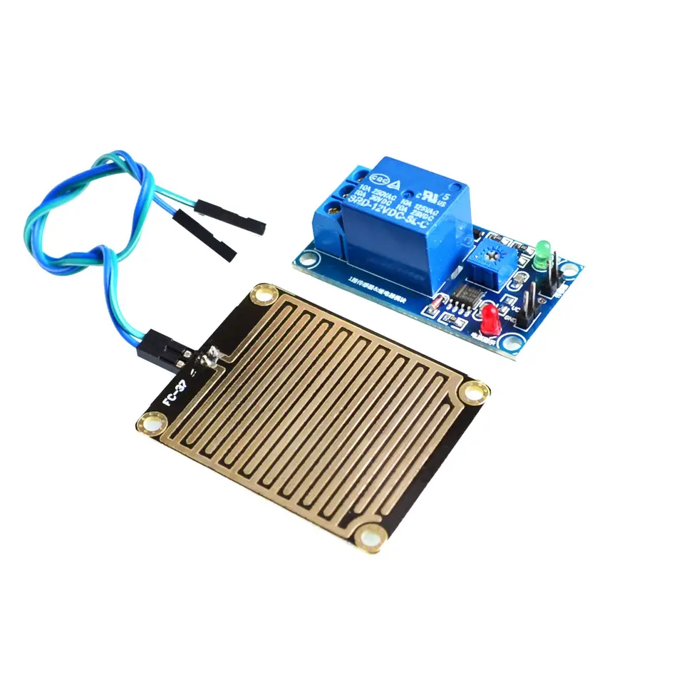 12V Snehové dažďové kvapky Detekčný senzor modulu Rain Weather Modul vlhkosť pre regulačný modul relé Arduino Dažďová voda senzor