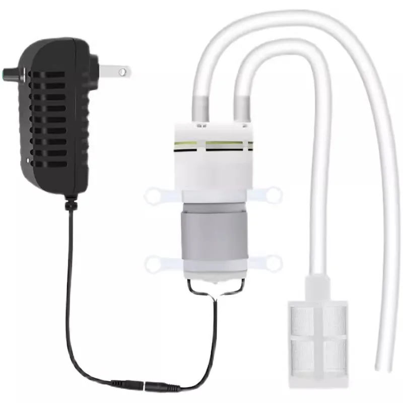 12V Vodné čerpadlo 365 Vysoko teplotné odolné voči samovzovávané čerpadlo PWM AC 220V až DC 12V Tichá membrána Čerpadlo Cyklus vody