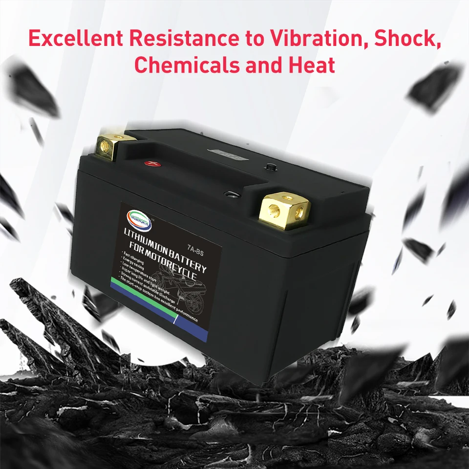 12V Štartovacia batéria motocykla 51.2Wh CCA260A BMS Littium Fosforet Fosforet Secootter LifePo4 batéria 12,8 V 4AH pre ytx7a-BS YTX7B-4