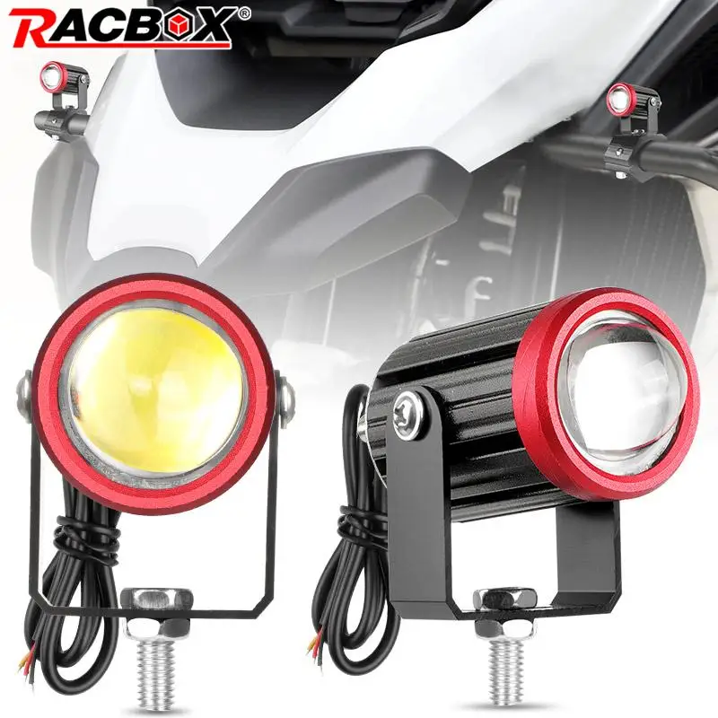 12W nepremokavá motocyklová LED pozorovacie svetlo biele žlté hmlové svetlo bodové lúče 12V 24 V Mini indikátor lampa pre pretekár pre pretekári kaviarne Dirt Bike Cafe