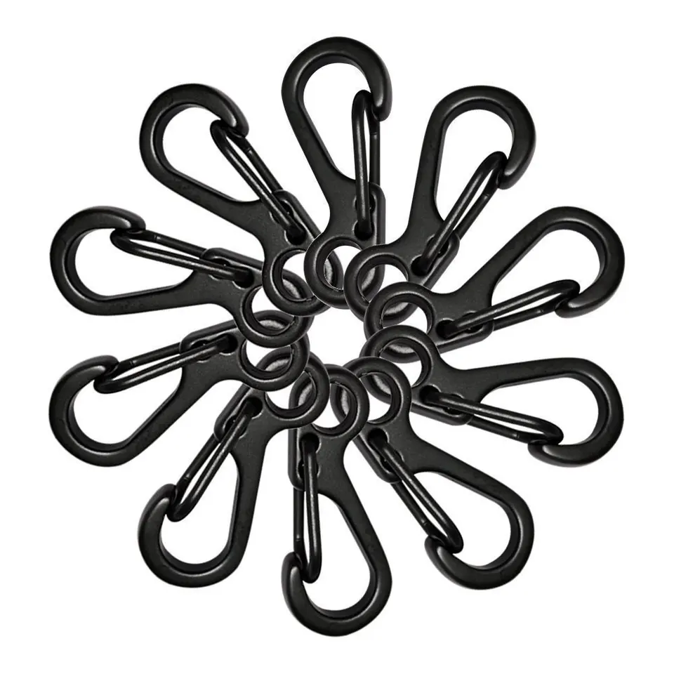 12x Carabiner Hanging QuickDraw Snap Mini Key Clip Clip Buckle keyringx klipka spona hák hák batohový zámok