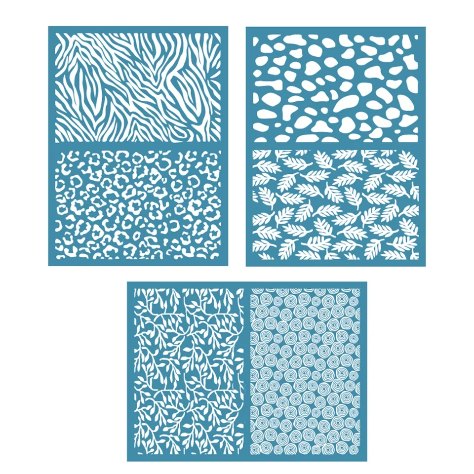 12x16cm hodvábna obrazovka Stencils pre polymérne hlinené opakovane použiteľné hodváb