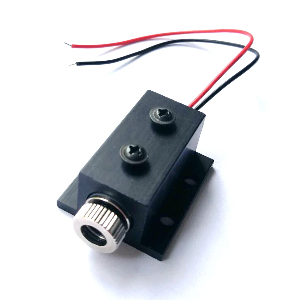 12x35 mm zaostreba 405nm 50 MW Violet modrý laserový diódový modul bod DOT /LINE /Krížová upravená hlava s 12 mm chladičom
