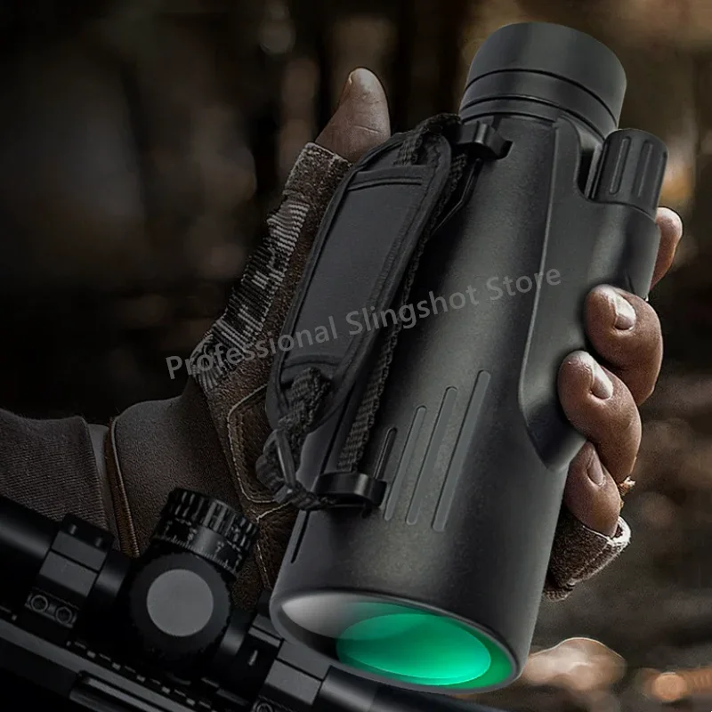 12x50 Prenosný poľovnícky profesionálny monokulárny hranol Zoom HD BAK4 Telescope Výkonné ďalekohľad