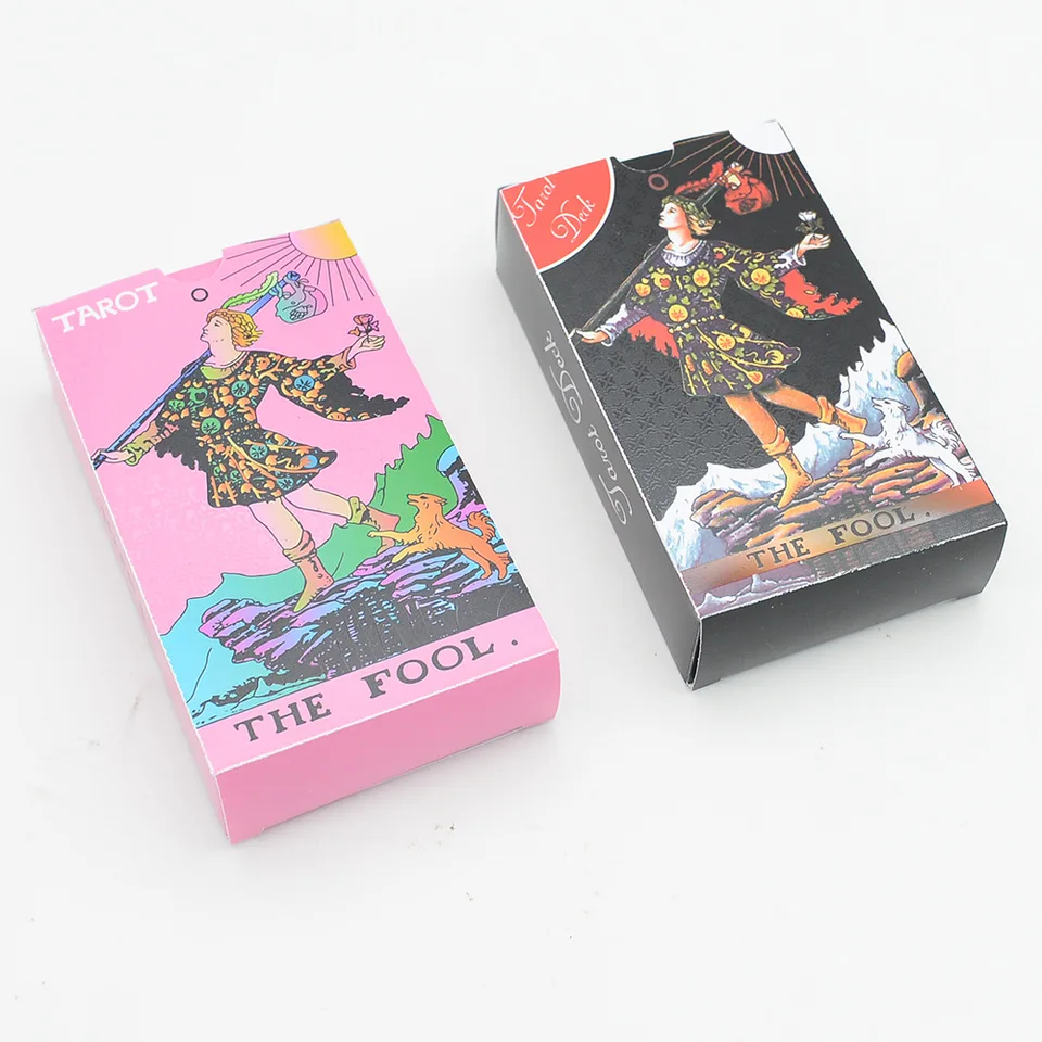 12x7cm nepremokavé plastové tarotové karty PVC odolné voči rodinnej hernej hernej karte s manuálnym veštením Oracle Cards