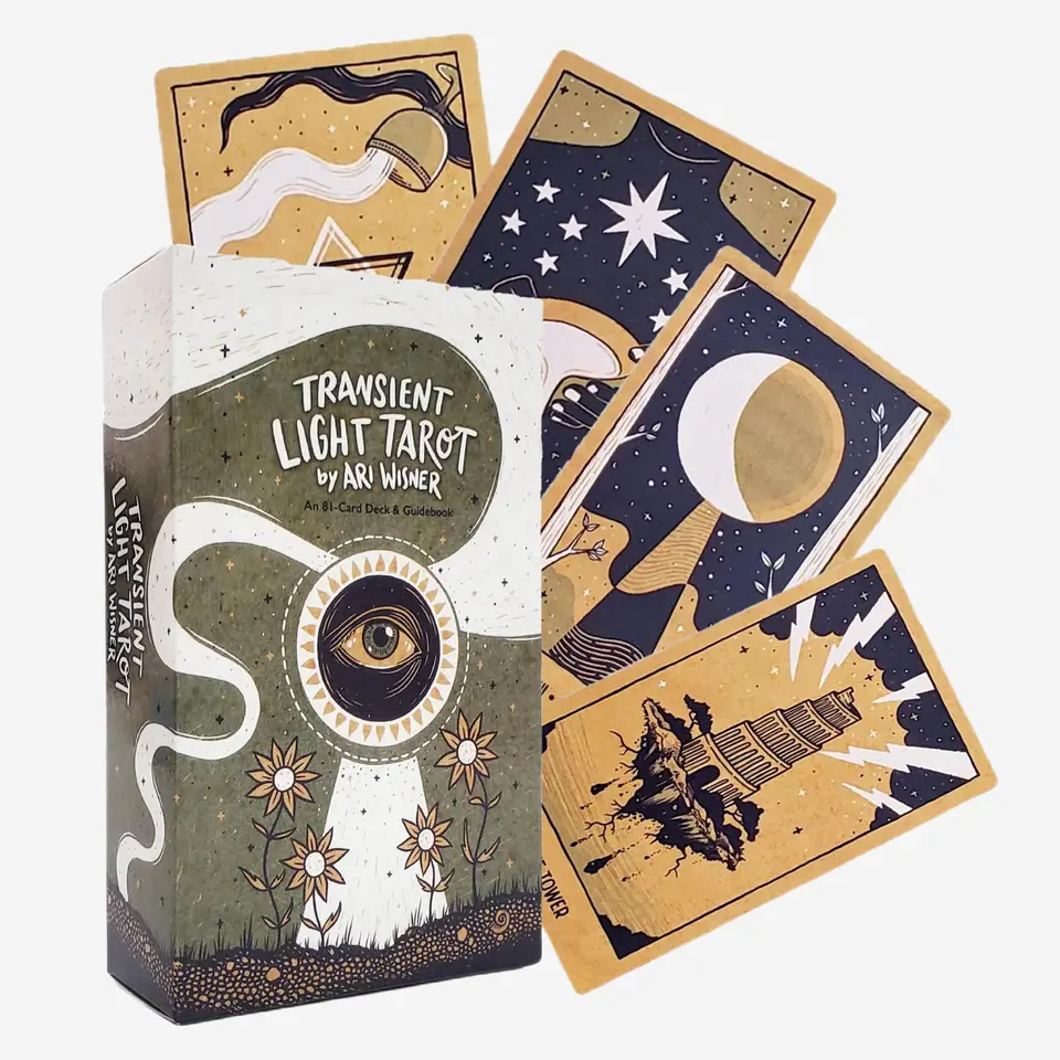 12x7cm Prechodné svetlo Tarot 78 kariet proroctvo osud Divination Discum Party Party Game Game Manual Fortune rozprávanie herných kariet