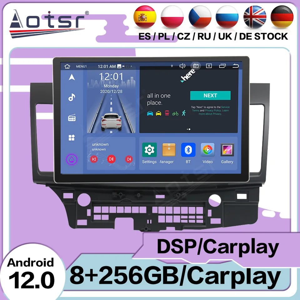 13,3 palca Automobilový multimediálny Android 12 Player pre Mitsubishi Lancer Ex 2007 2008 2009 2010 2011-2015