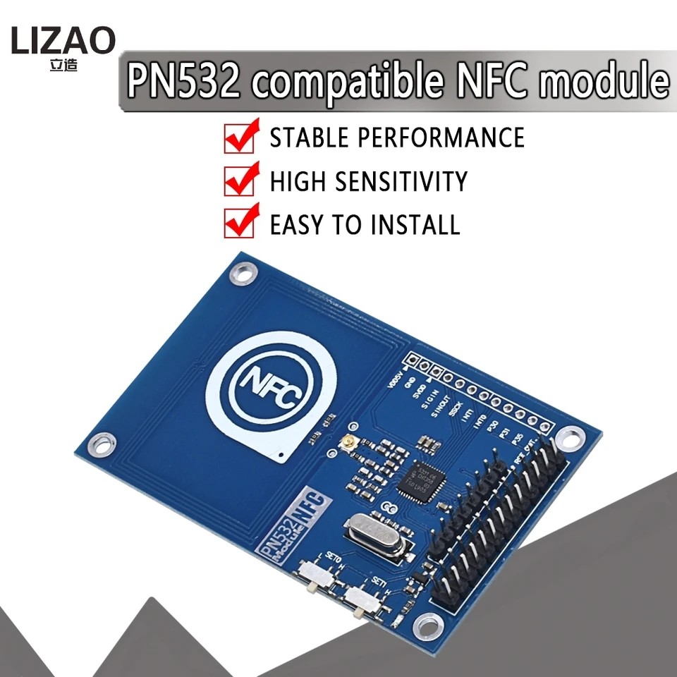 13,56MHz PN532 Presný NFC Modul pre Arduino kompatibilný s modulom karty Raspberry Pi /NFC na čítanie a zápis