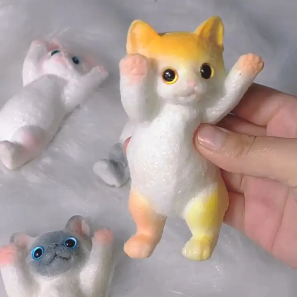 13 cm karikatúra mačka stlačte hračky pomalé odrazenie roztomilý mačkový fidget hračky pre deti Decompression Decompression Toy Creative Creaty Hray pre deti dospelých