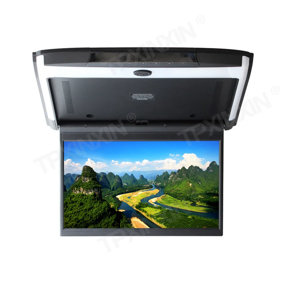 13 -palcový ultratkinový monitor automobilu stropná strecha pre všetky autá 4K Video LED IPS obrazovky HD 1080p HDMI multimédiá v/audio in/out