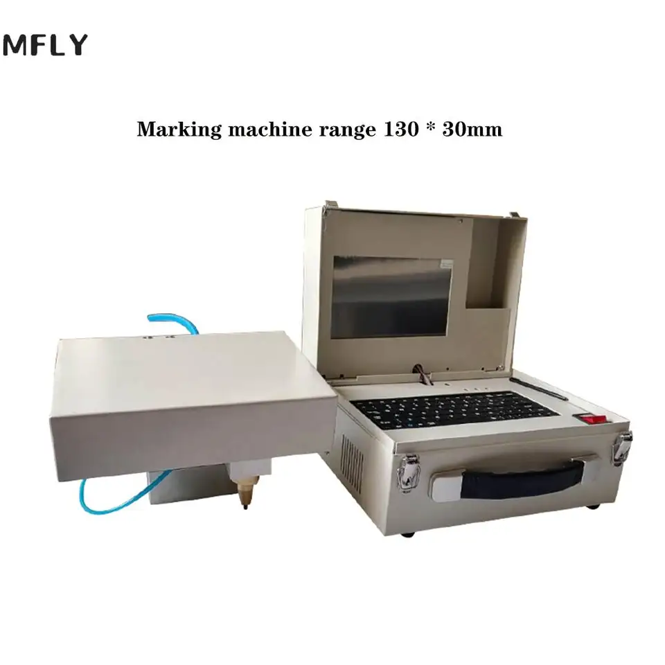 130*30 mm prenosný bodový stroj na značku bodky pre vin podvozok z nehrdzavejúcej ocele CNC CNC Graver stroj 110V 220V