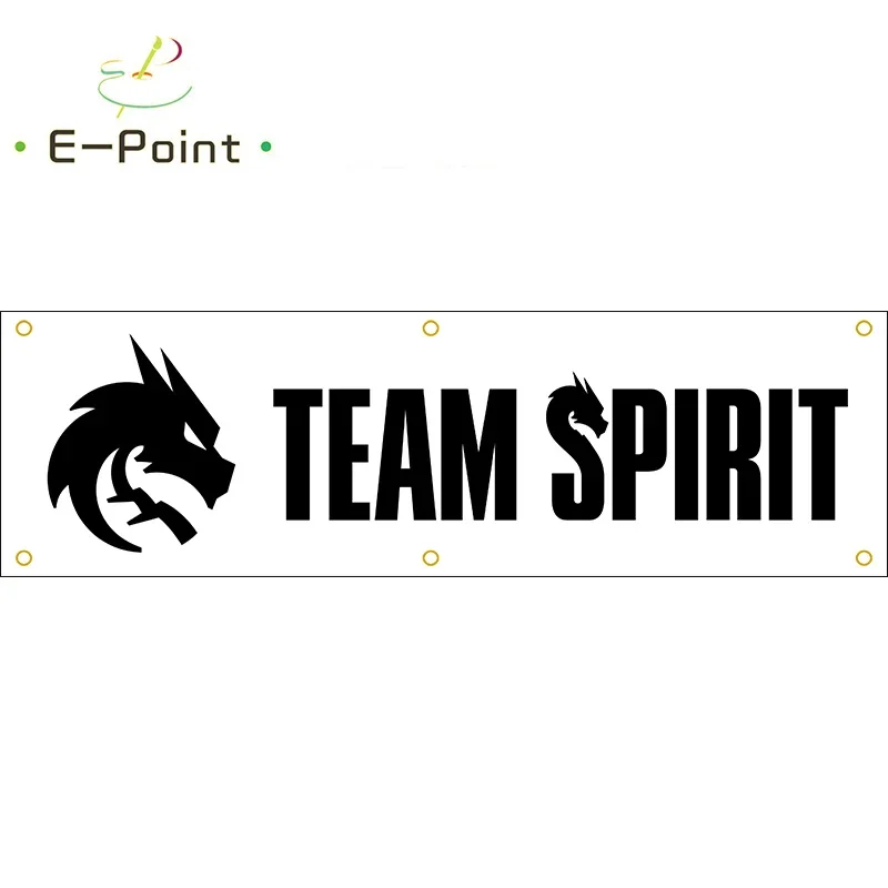 130G 150D Material Team Spirit Gaming Banner 1,5 stôp*5 stôp (45*150 cm) Veľkosť pre domácu vlajku Vnútorná vonkajšia dekorácia
