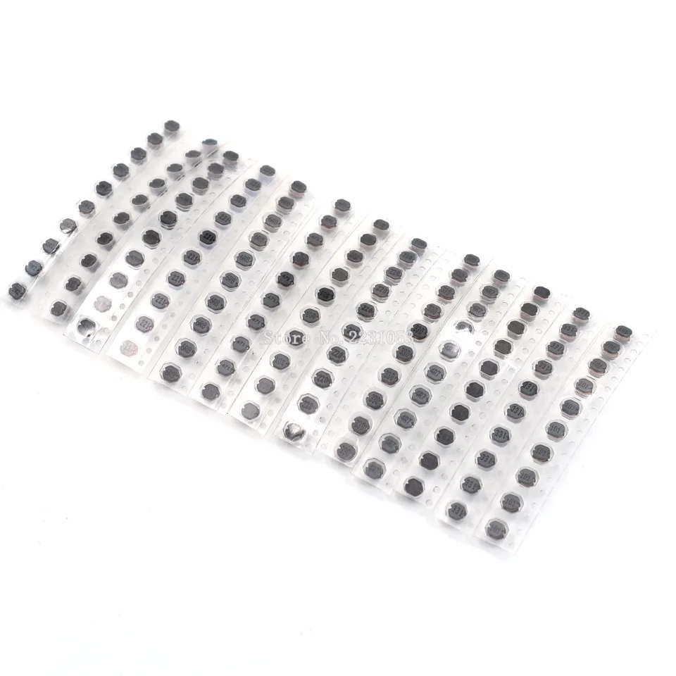 130ks 13 Values ​​CD43 SMD Power Inductor sortiment súpravy 2.2UH-470UH Chip Induktory