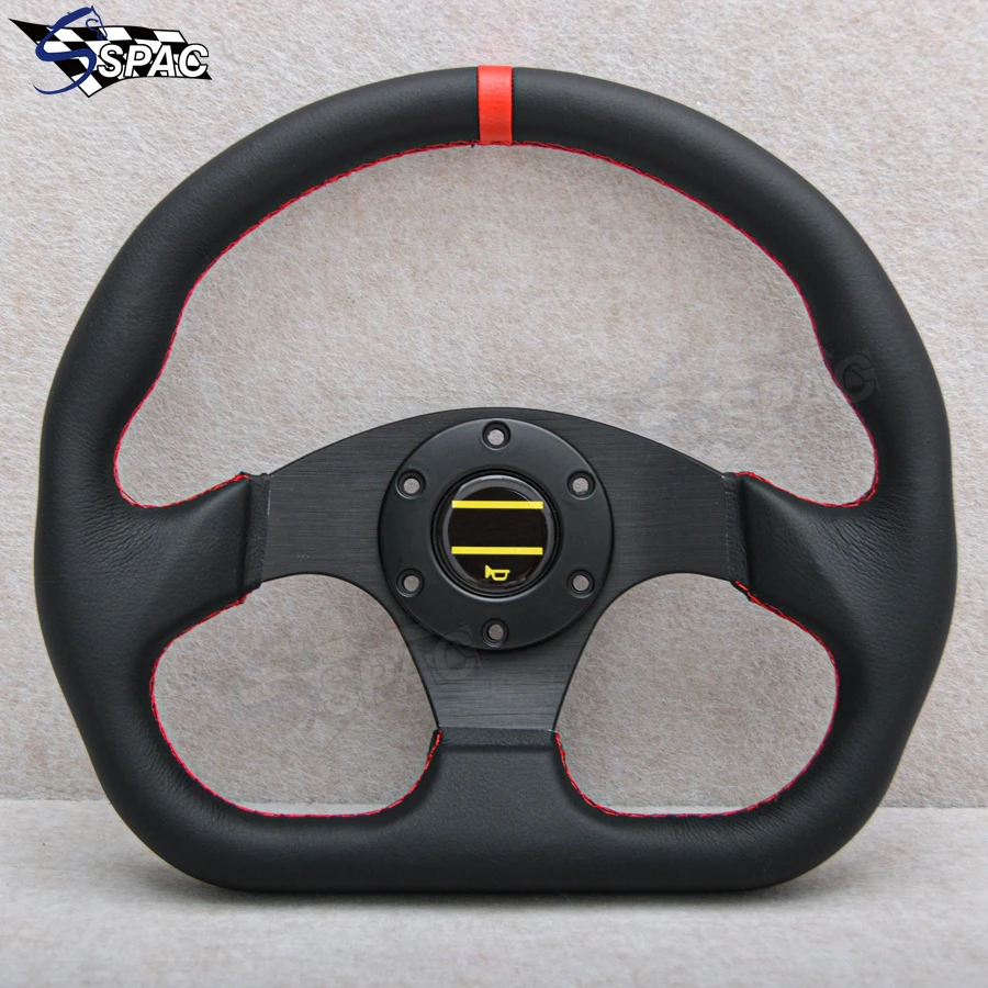 13inch 320 mm d tvar kožený volant JDM Universal Racing Sports Call