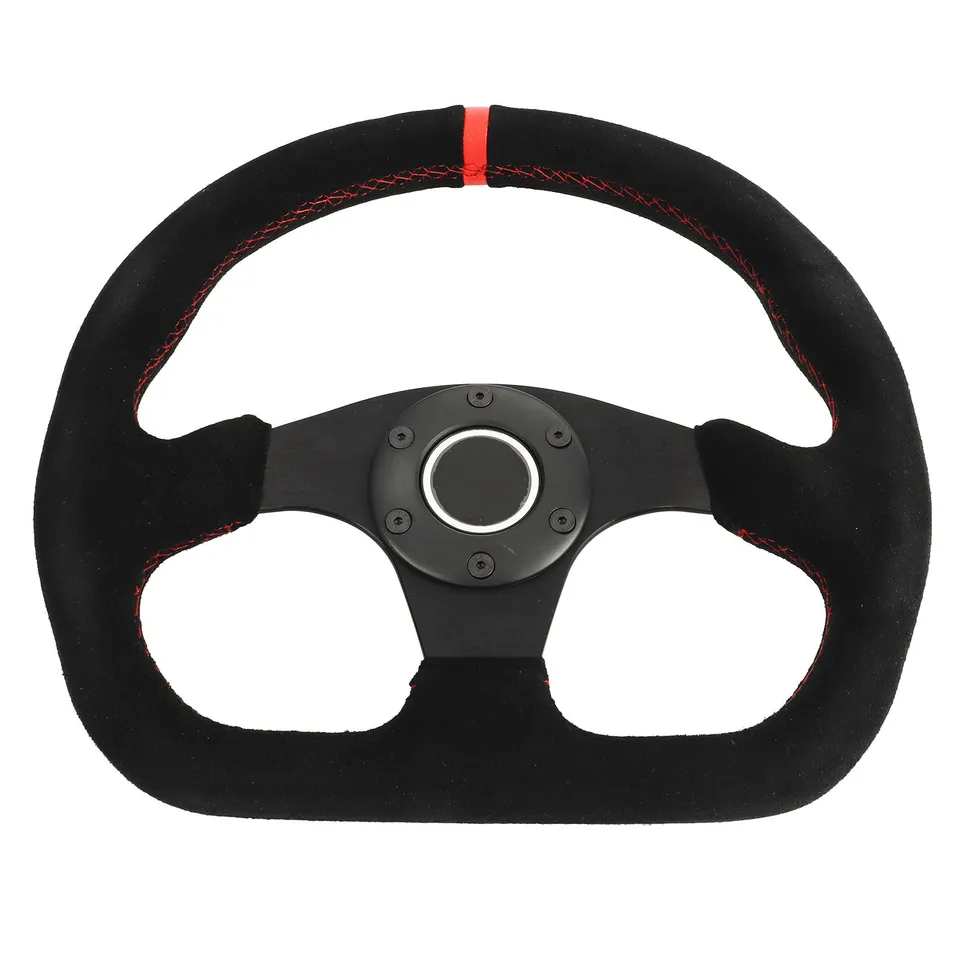 13inch 325 mm D tvar volantu Suedové kožené kožené ploché misky Sim Racing Športové hry volant volant Drifting Wheel Universal New