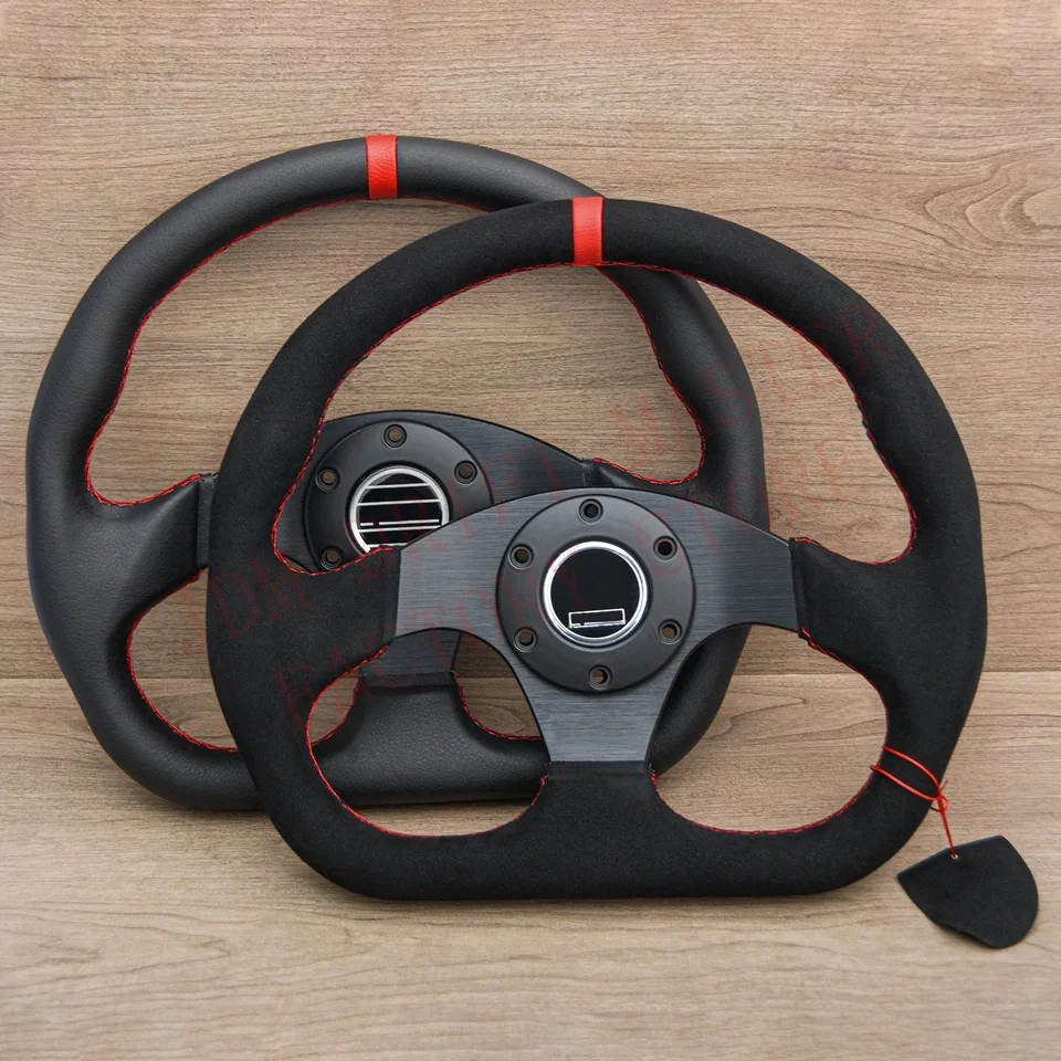 13inch jdm plochý kožený drift