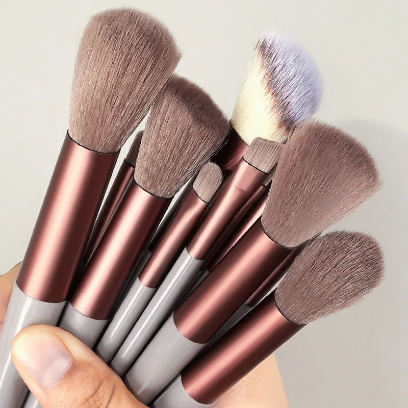 13ks make -up kefy nastavené pre kozmetickú nadáciu Ženy Kozmetické kefové očné tiene Kabuki Miest
