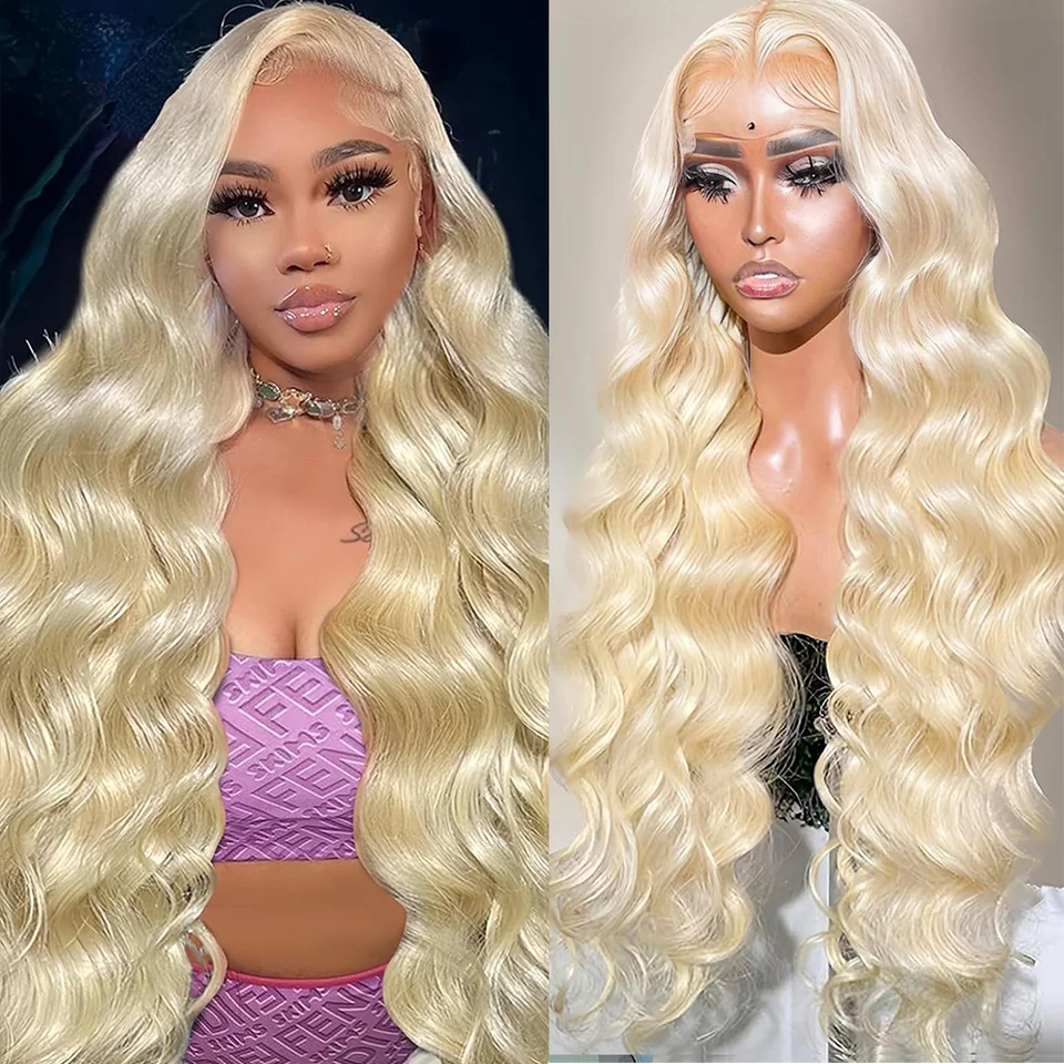 13x4 13x6 HD LACE PREDNÁ VLASTNÁ VLASTNÁ VLASTI 36 palcov 613 Blondosová vlna Body WIG Parochňa 200 Hustota bez ľudských vlasov pre čierne ženy pre čierne ženy
