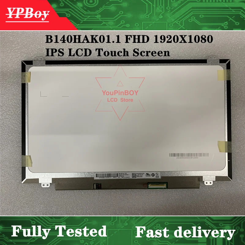 14,0 palca B140HAK01.1 B140HAK01 LAPTOP dotyková obrazovka LED LCD matica obrazovky FHD 1920x1080p EDP 40 PINS IPS DP/N 0D0PX9