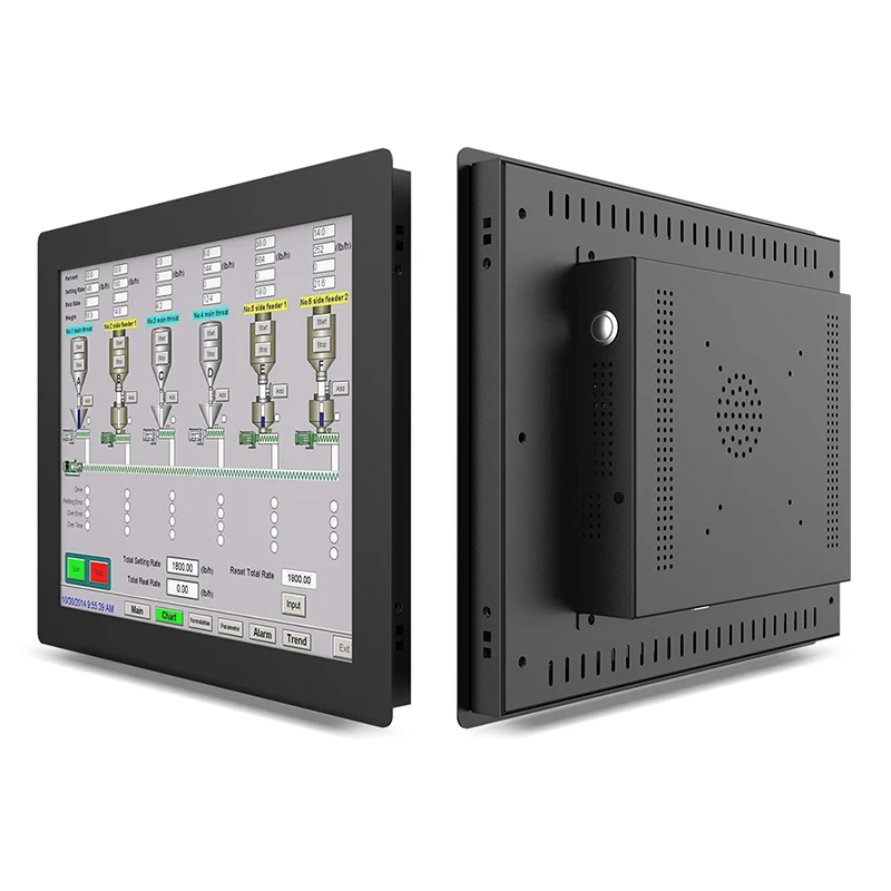 14 15,6 17,3 palca priemyselný počítač All-in-One s odporovým panelom dotykovej obrazovky vstavaný WiFi Com Win10 Pro 1366*768
