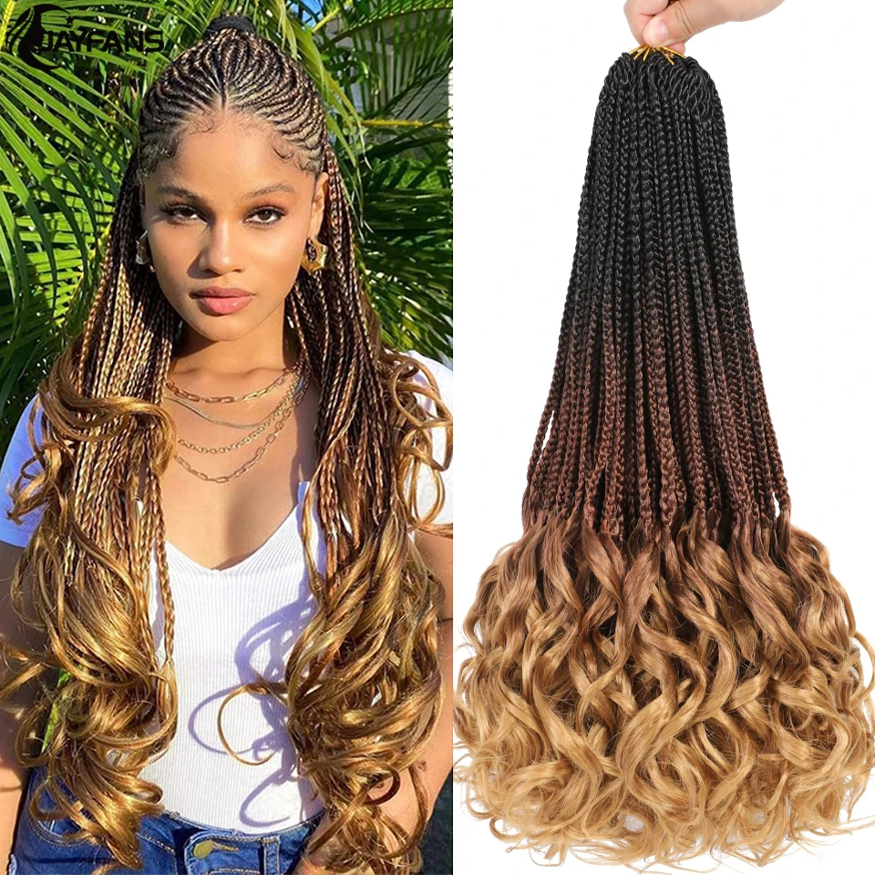 14 18 24 palcových francúzskych cudzených háčkovacích vrkočov 1B Blondínka zázvorových skriniek Crochet Hair Hair Predobežné syntetické francúzske cudzie plechovacie vlasy