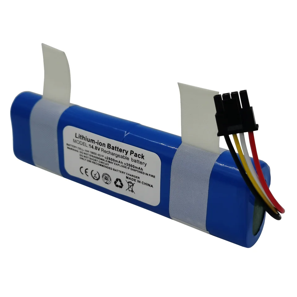 14,4V 14,8V 2600MAH 3,5AH Li-ion valcový nabíjateľný batériu pre robotické vákuum xiaomi trouver LDS RLS3 Nový prispôsobiteľný