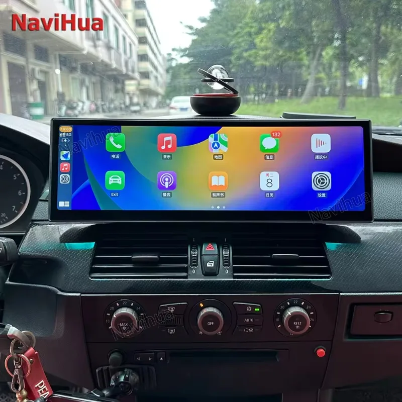 14.9 Inch DVD DVD Player GPS navigácia Android Auto Radio Multimedia Stereo Head Unit pre BMW 5 Series E60 64 GB/ 128 GB w/ CarPlay