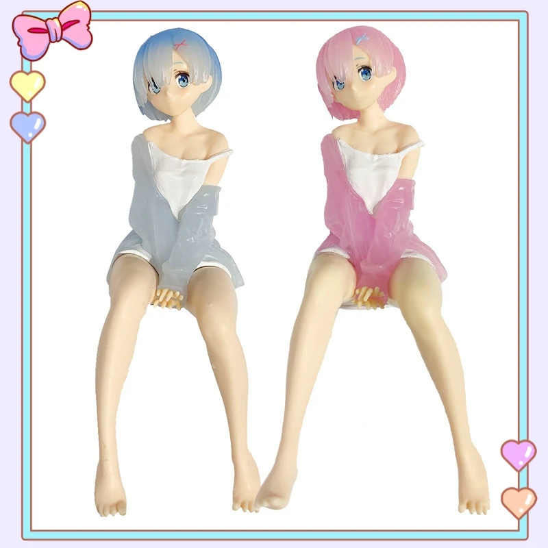 14 cm Anime Re: Život v inom svete od nula Rem Ram Action Figures PVC Model Collection Collection Kids Hračky socha vianočný darček