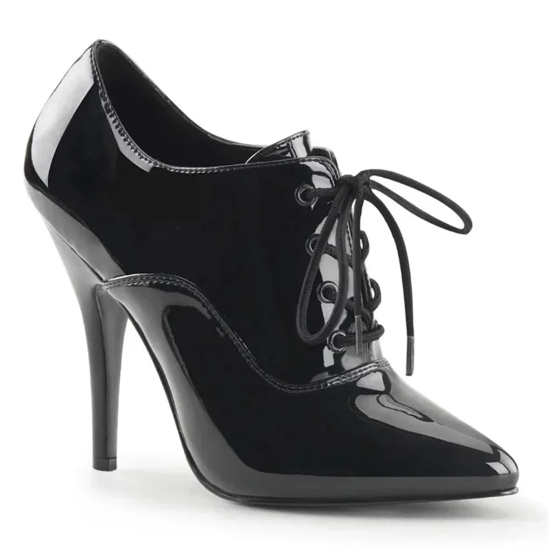 14 cm steletto s vysokým podpätkom unisex Oxford Vintage fetiš pump plus topánky s veľkosťou topánky SEPELE SIZE34-46 na sklade