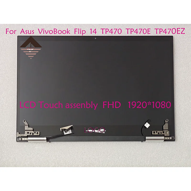 14 '' LCD displej pre ASUS VivOBook Flip 14 TP470 TP470E Kompletná zostava dotykovej obrazovky celé vrchné veko