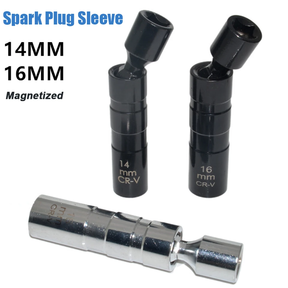 14 mm 16 mm Zapaľovacia sviečka Kľúčový adaptér 12-bodový 3/8 palcový pohon Magnetickej zapaľovacej sviečkovej zásuvkovej zásuvky Adaptér