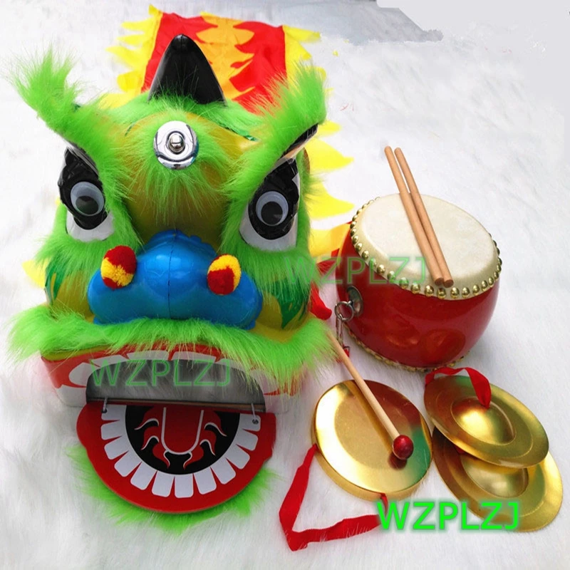 14-palcový levový tanečný kostým bubon gong 5-12 vek Kid Kid Kid Deti Wzplzj Party cvičenie šport Outdoor Parade Parad Stage Mascot Čína
