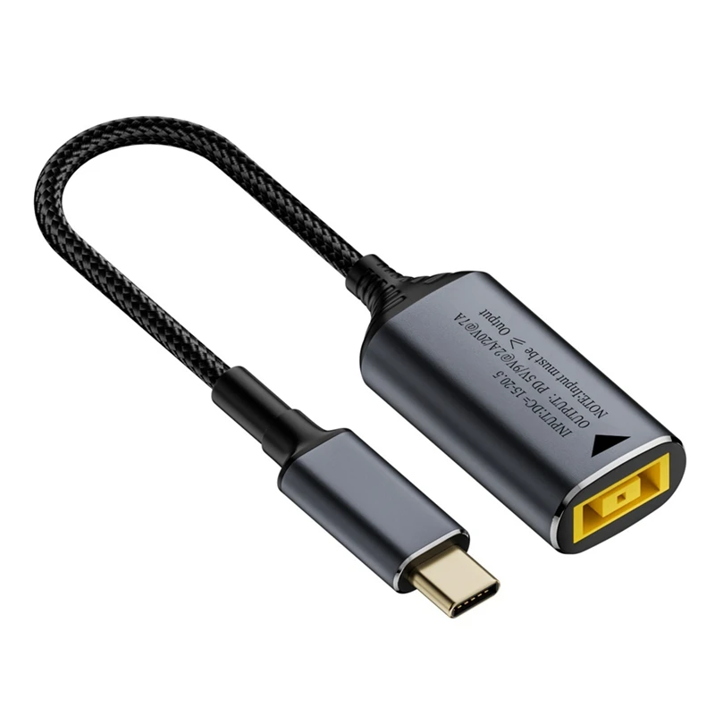140 W nabíjačku pre laptop Square DC DC na 5 V 9V 20V USB C PD napájací adaptér prevodník rýchleho nabíjania kábla pre Lenovo