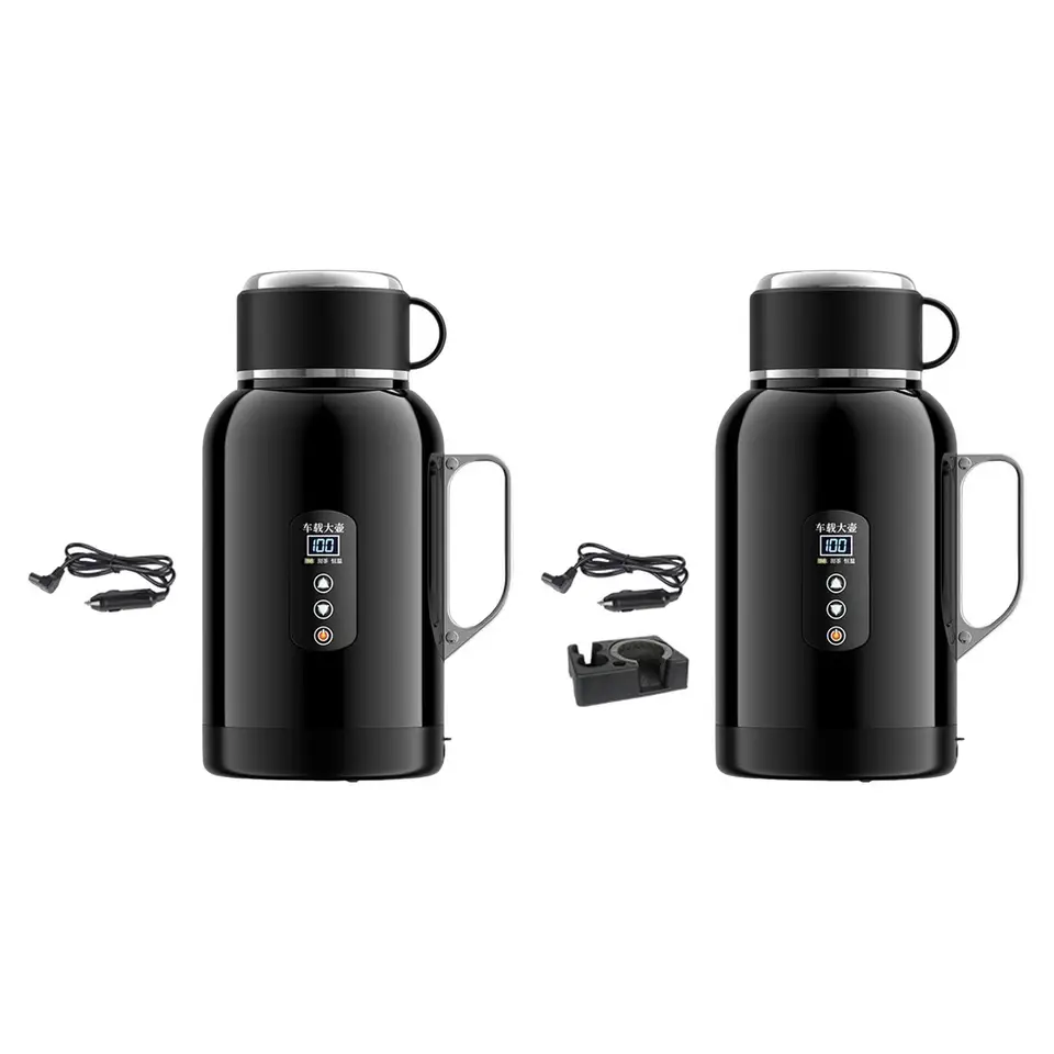 1400 ml automobilu Elektrická kanvica 12 V 24 V Prenosná veľká kapacita rýchla rýchlosť vykurovania 17,5 x 28,5 cm pre automatické vozidlo všestranné