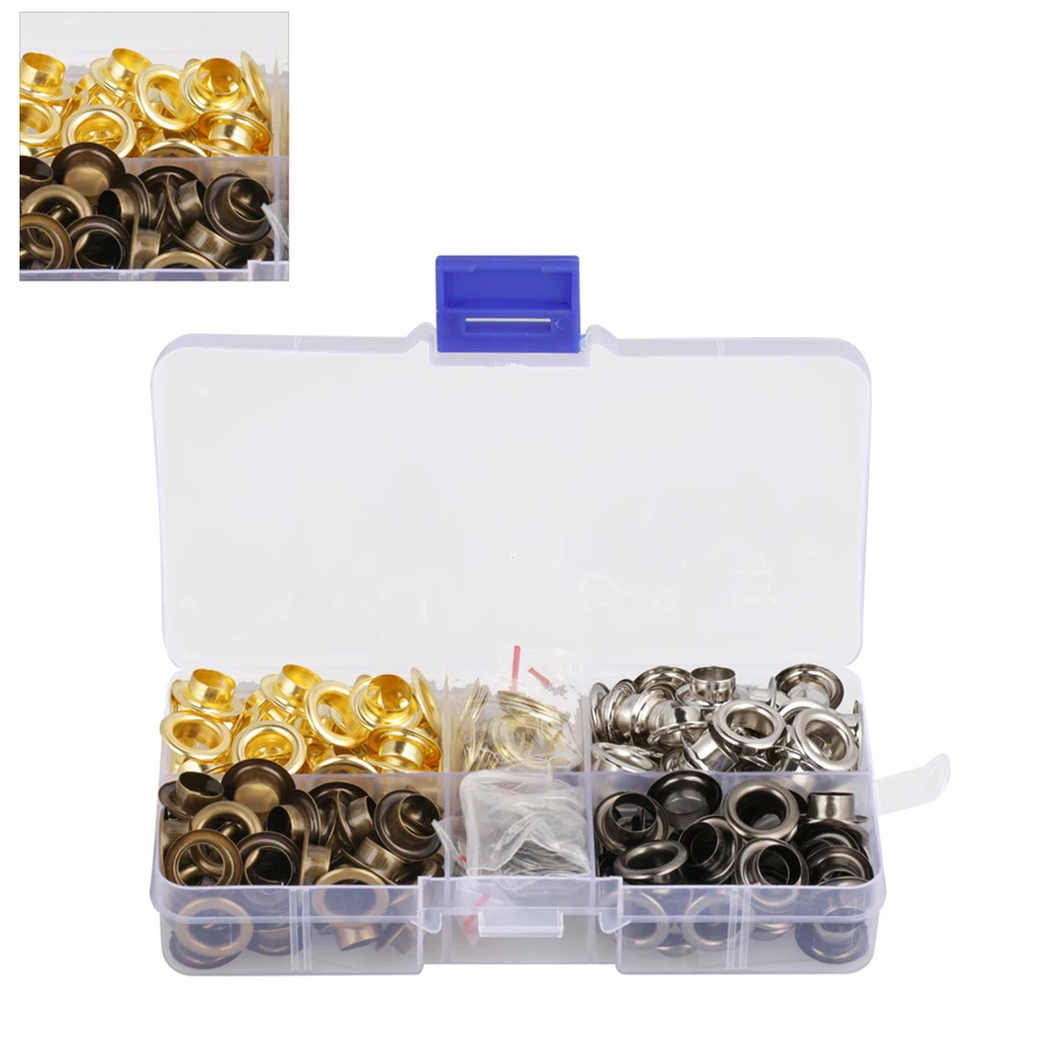 140sety/box 8 mm mosadzné očné mäso set remeselníkov