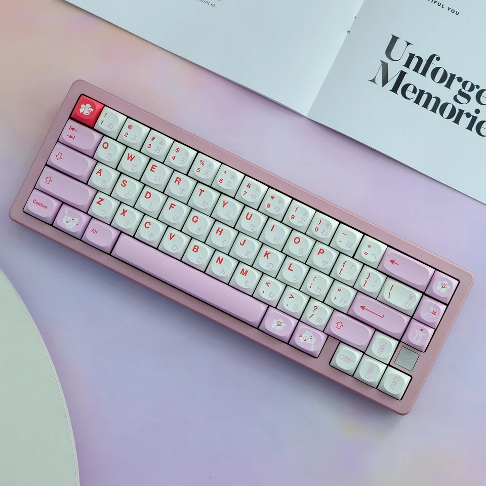 141 klávesov/set GMK HAZAKURA KEYCAPS
