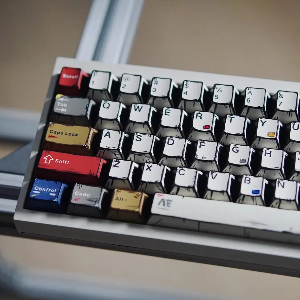 141 klávesy Keycaps MANGA STYLE TMATIKA PBT SUBLIMÁCIA ČIRY VÝSLEDKA DESKTUP OFFICKÁ DICKY PRE 61 87 108 Mechanická klávesnica