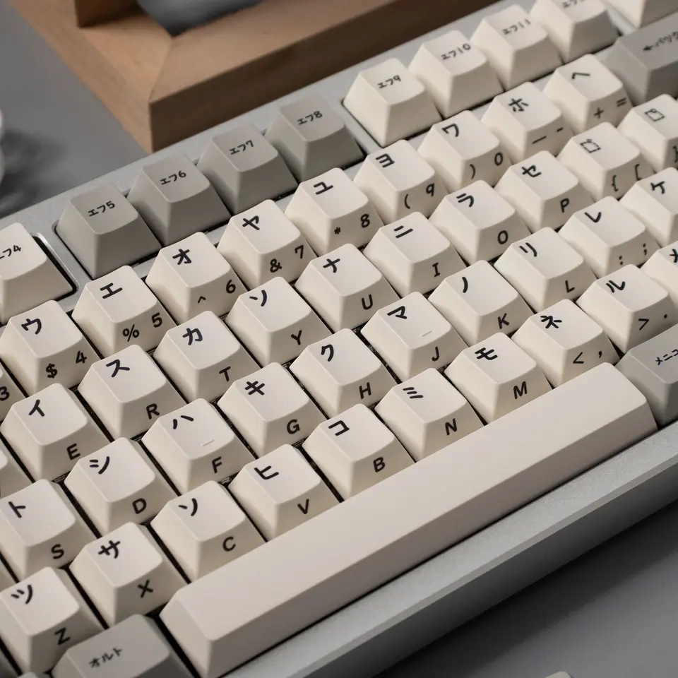 142 Klávesy Retro PBT Keycaps Cherry Profil Farbary-sub Japonské kľúče horná/bočná gravírovaná kľúče pre MX Mechanickú klávesnicu 84/96