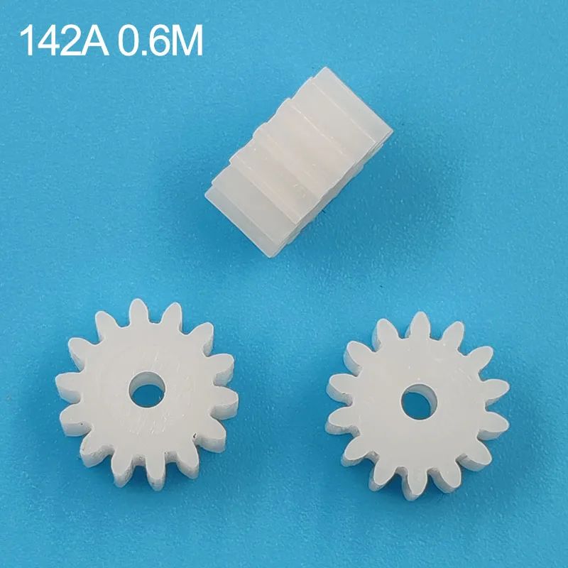 142A 0,6 m plastový prevod OD = 9,6 mm 14 zubov 1,9 mm otvor Diy Model Pinion 14T