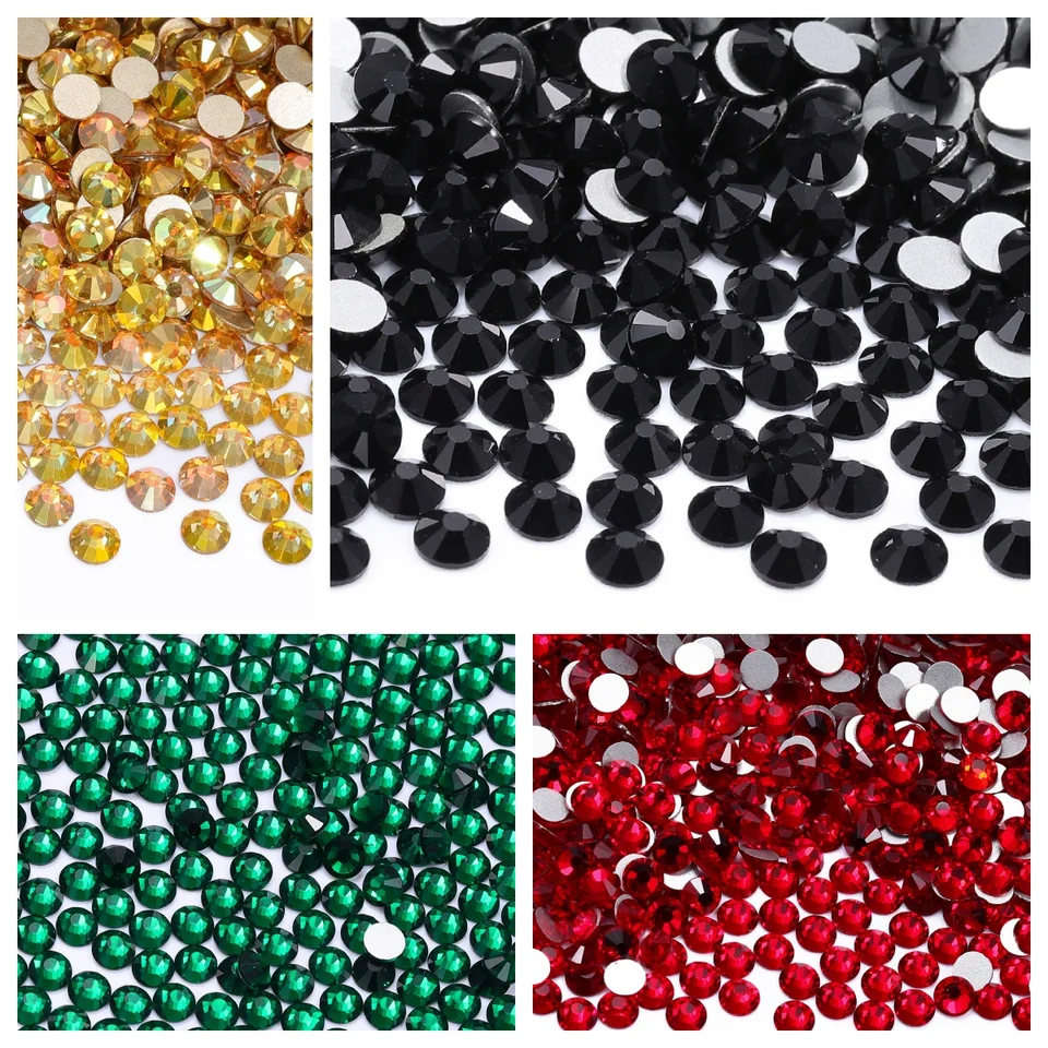 1440ks malá veľkosť sklenené nechty Art Glitter Glitus na kryštálovom kamennom plochom skle Sclestone pre príslušenstvo pre domácich majstrov