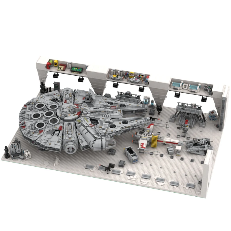 14970ks MOC Sci-Fi Movie (Starbattle) UCS Hoth Hangar Creative Building Blocks Collection Series Birthday Darček Detské hračky