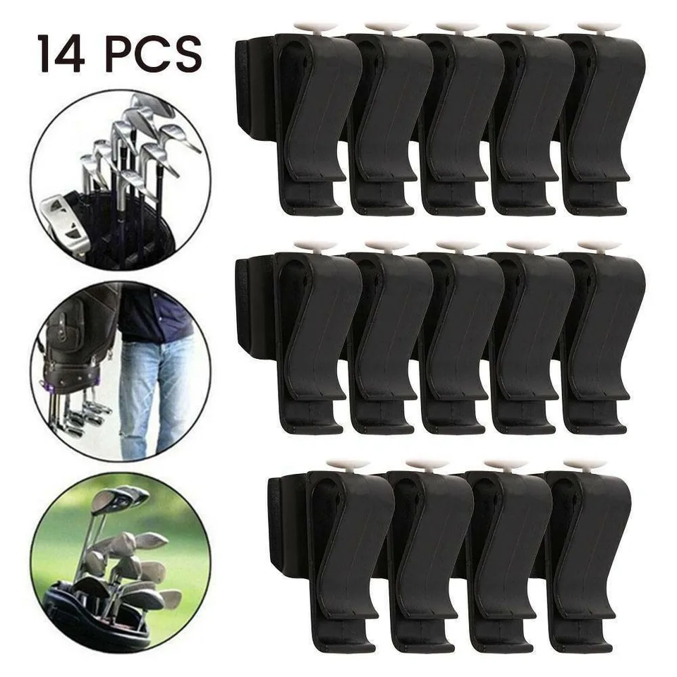 14ks Golf Club Organizátori držiteľa putterov držiak na klip držiteľom železného chrániča vodiča High Qulity Golf Sport Accessories