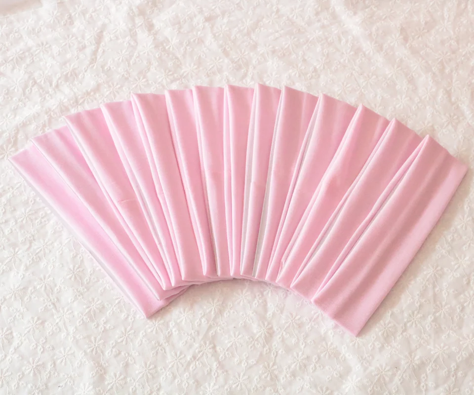 14ks ružové módne športové čelenky elastické vlasové pásy jogy bežecké fitnes pokrývku hlavy Dámske turban hlava osnovy Hairband powarband