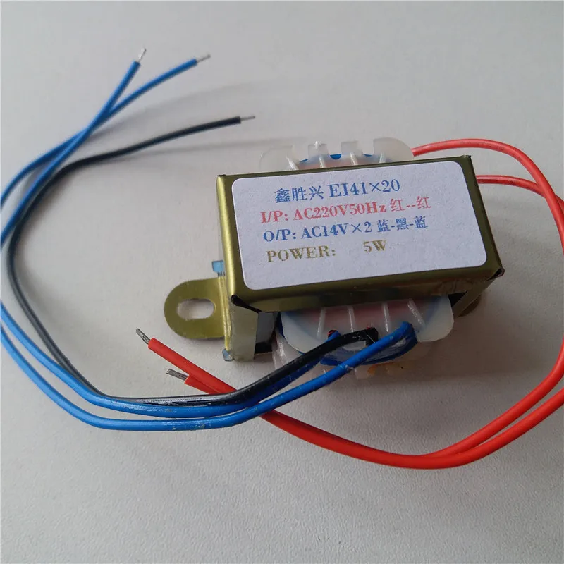 14V-0-14V 0,18A Transformátor 220V Vstup 5VA EI41*20 Horúce vzduchové pištoľ Desoldering Station Transformer pre AT-850+