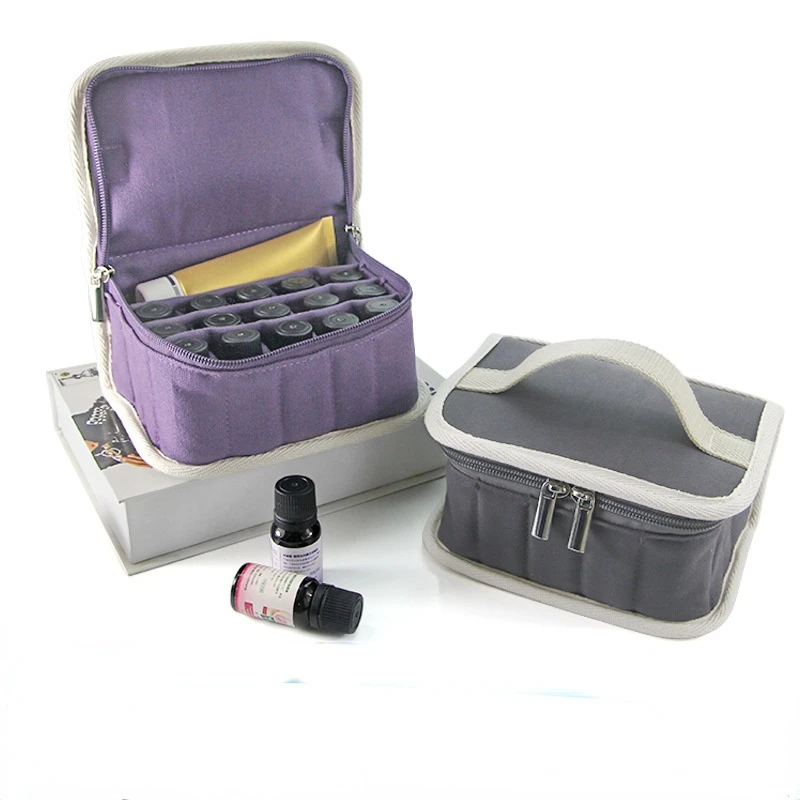 15+1 sloty 10 ml éterický olej fľaše na fľašu Storage Bag pre Doterra Parfum Aromaterapia Vial Travel Storage Ziplock Prepravovať organizátor