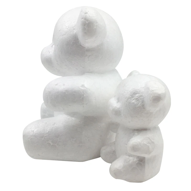 15*10cm medveď model ručne vyrobený materiál DIY Bear vianočné večierky Dodávky Darčeky Modelovanie polystyrénu polystyrénovú penu