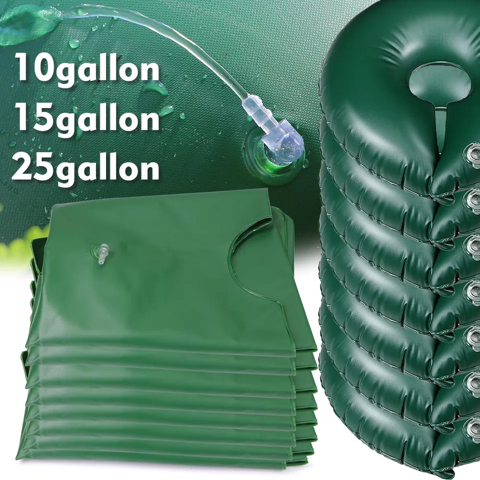 15/15/25 Galón PVC Tree Watering Tašky Samoliečovacie zariadenie Pomalé uvoľňovanie záhradné zavlažovanie Kvapkajúce puzdro Poľnohospodárske sady