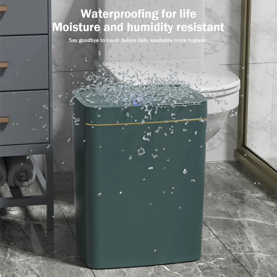 15/18L Smart Sensor Trash môže ticho automatický odpad z koša nabíjateľný snímač automatického pohybu Kôra pre kuchynskú kúpeľňu spálňa