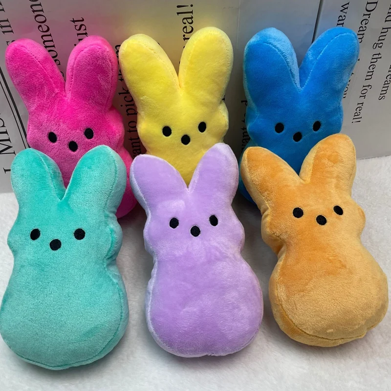 15/20 cm Veľkonočný zajačik plyšová hračka Peep Bunny plyšová bábika plnená zvieracia hviezda mrkva králiky bábika v miestnosti na stolovú plochu dekorácie detské darčeky